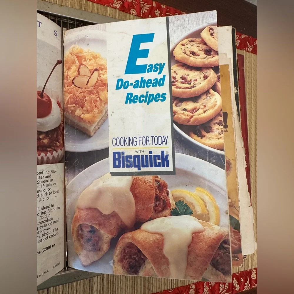 Betty Crocker Creative Recipe Binder Bisquick 13 Books Jesse Jones Box Corp RARE